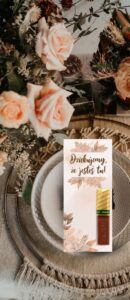 Podziękowania dla gości Merci Autumn Leaves 12szt