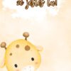 Podziękowania dla Gości Merci Cute Giraffe  12szt 