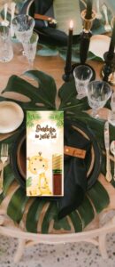 Podziękowania dla Gości Merci Cute Giraffe  12szt