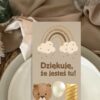 Podziękowania dla Gości Merci Rainbow Teddy 12szt 