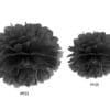 Pompon bibułowy 35cm Czarny
