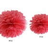 Pompon bibułowy 35cm Czerwony