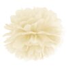 Pompon bibułowy 35cm Kremowy