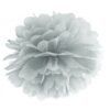 Pompon bibułowy 35cm Srebrny