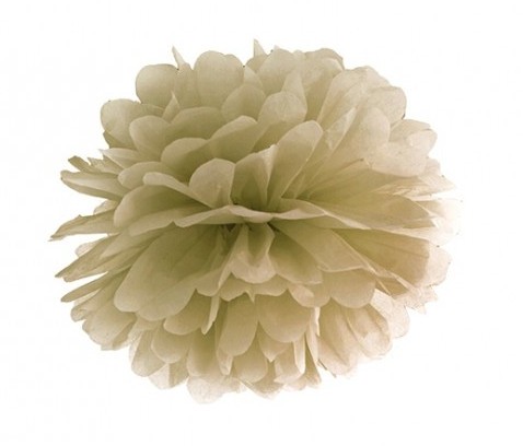 Pompon bibułowy 35cm Złoty