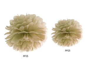 Pompon bibułowy 35cm Złoty