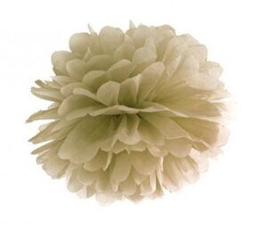 Pompon bibułowy złoty 25cm