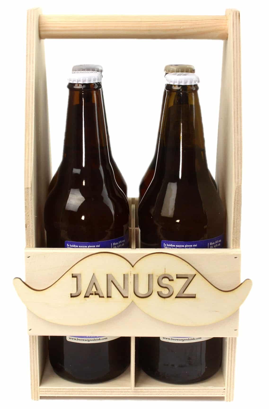 Prezent Na Dzień Ojca Nosiedłko Na 4 Butelki z Napisem Wzór 2