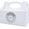 Pudełko na ciasto komunia Srebrna Hostia