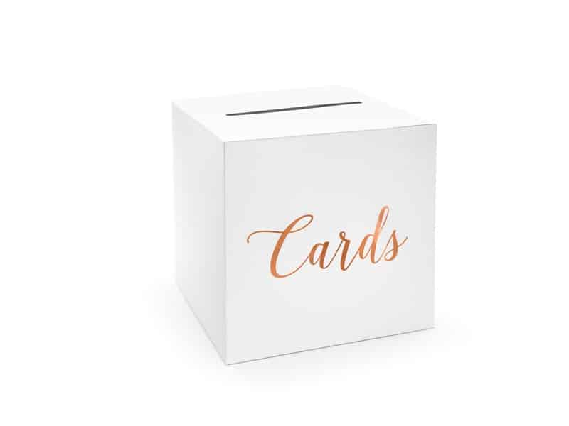 Pudełko na koperty Cards Rose Gold