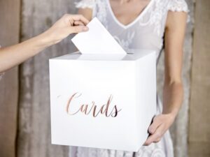Pudełko na koperty Cards Rose Gold