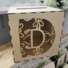 Pudełko na koperty drewniane, Personalizowane