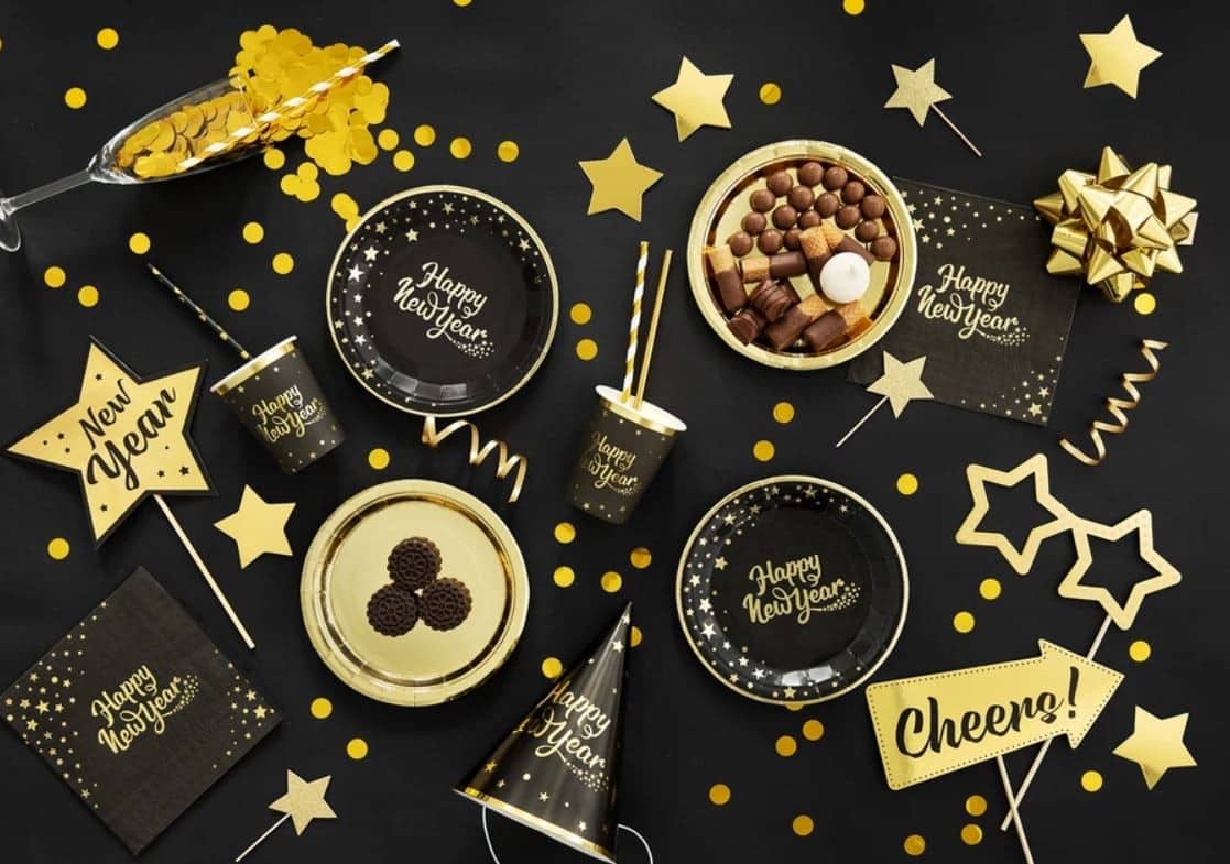 Rekwizyty Do Zdjęć Na Sylwestra Happy New Year -Zestaw 