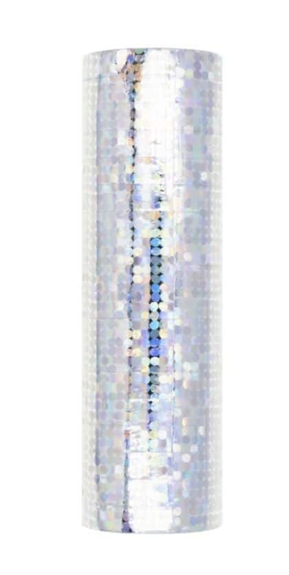 Serpentyna holograficzna srebrna