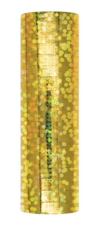 Serpentyna holograficzna złota