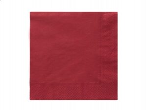 Serwetki 33x33 bordowe