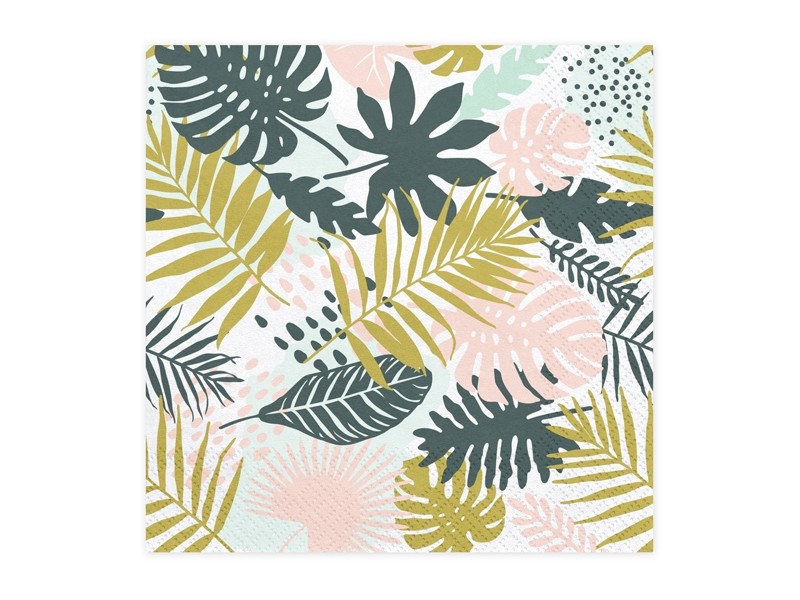Serwetki Aloha Liście, 33x33cm