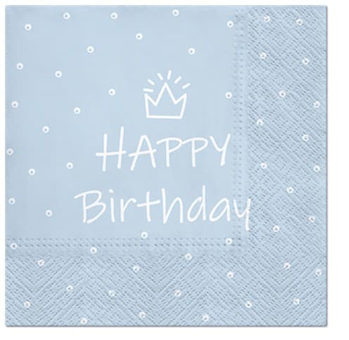 Serwetki Happy birthday 33x33cm 