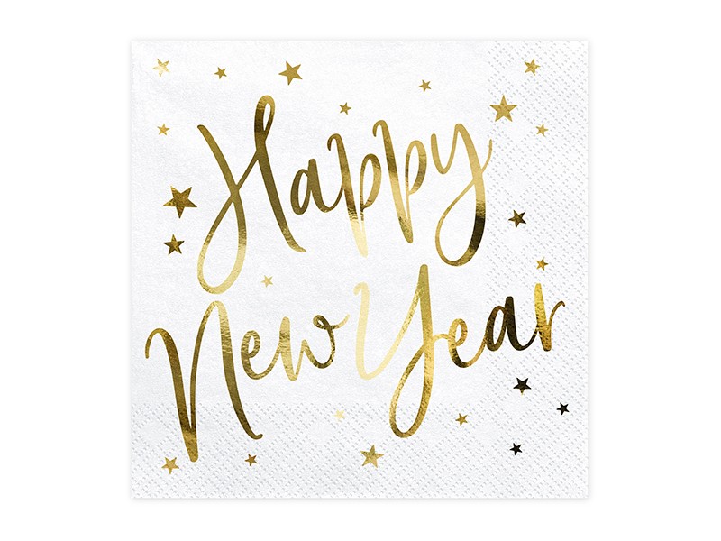 Serwetki Happy New Year Glamour