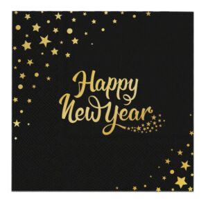 Serwetki Happy New Year Gwiazdki