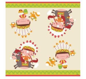 Serwetki Indiańskie Party 33x33cm