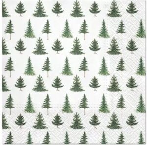 Serwetki Świąteczne Choinki