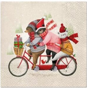 Serwetki Świąteczne Misie