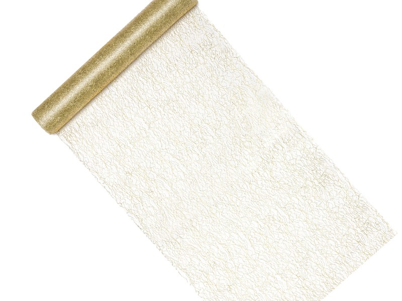 Siatka Dekoracyjna Fibra Złota 0,36x9m