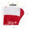 Skarpeta Świąteczna Merry Christmas Czerwona