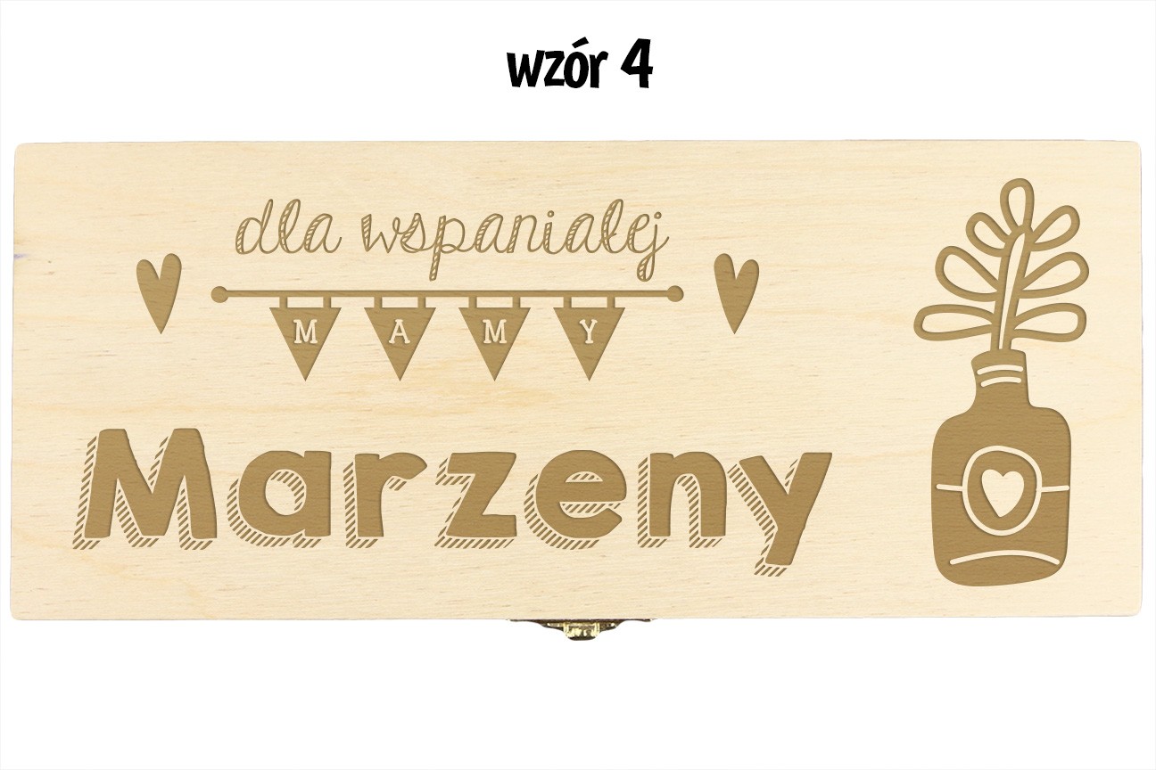 Skrzynka Na Herbatę Grawer Dzień Matki 3P