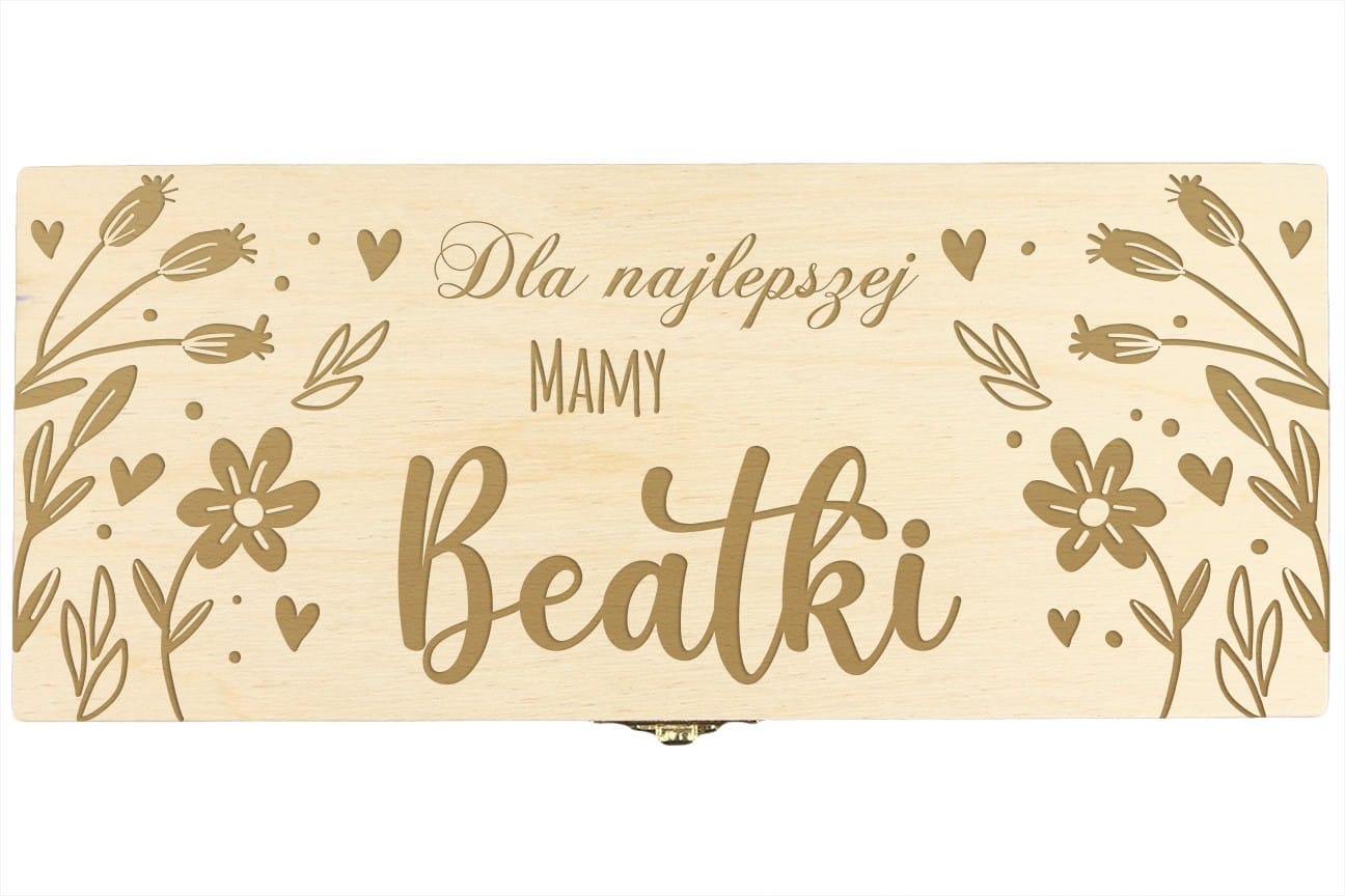 Skrzynka Na Herbatę Grawer Dzień Matki 3P