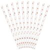 Słomki Rose Gold Serduszka 10 szt.