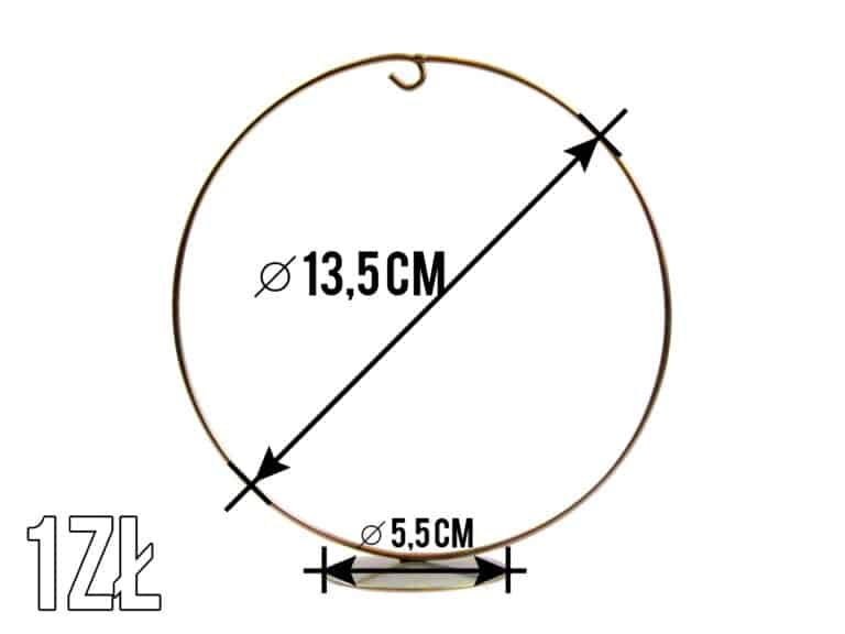 Stojak na bombki o średnicy 10cm Złoty wzór 1
