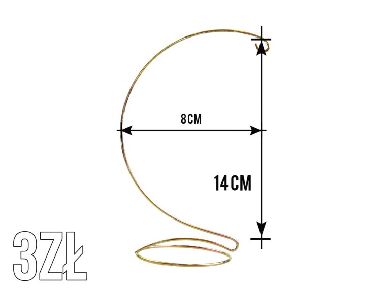 Stojak na bombki o średnicy 10cm Złoty wzór 3