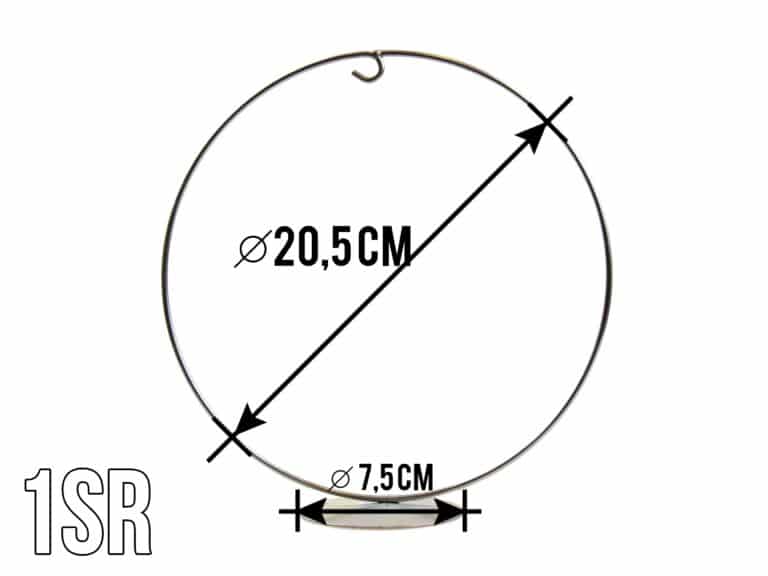 Stojak na bombki o średnicy 15cm Srebrny wzór 1
