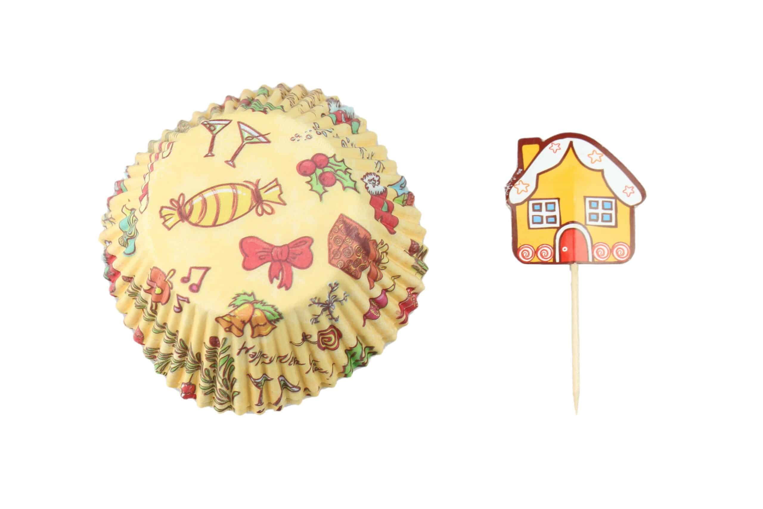 Świąteczne Papiloty na muffinki, Cukierki