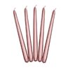 Świeca stożkowa metalizowana Rose Gold