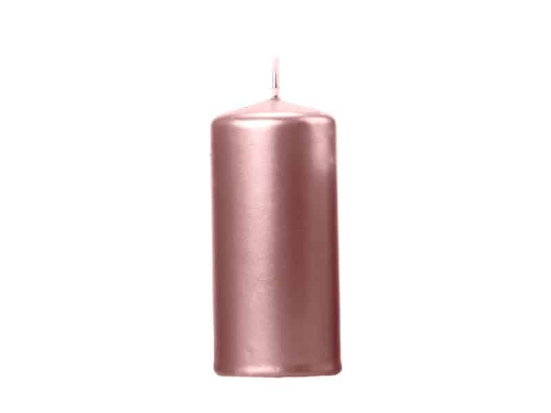 Świeca walec 12x6cm Rose Gold