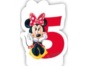 Świeczka 5 Myszka Minnie