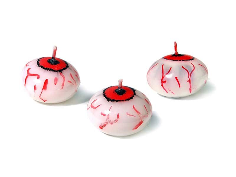 Świeczka Pływająca Oko 4cm Halloween