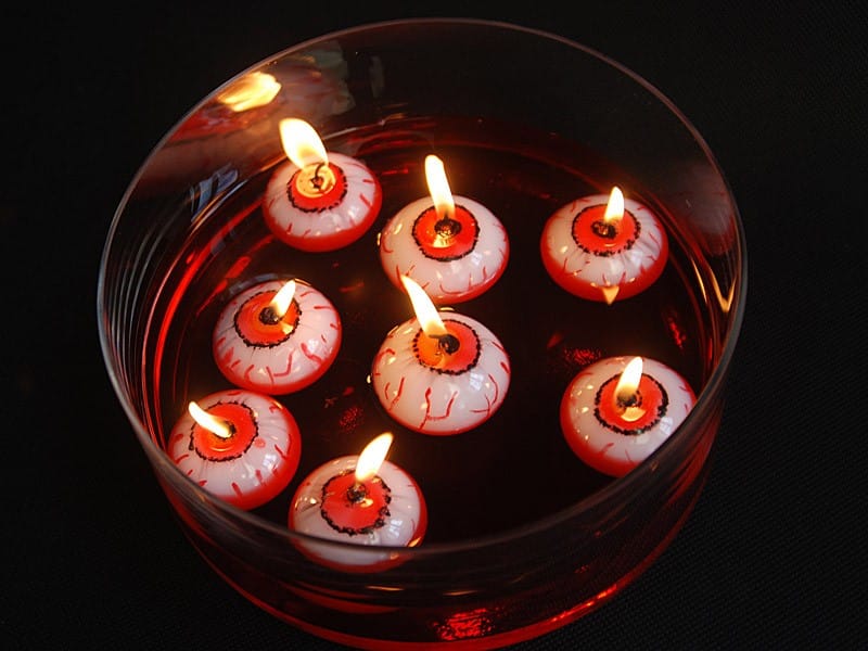 Świeczka Pływająca Oko 4cm Halloween