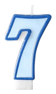 Świeczka urodzinowa niebieska 7