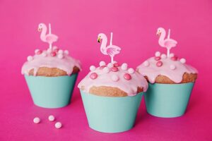 Świeczki pikery Flamingi