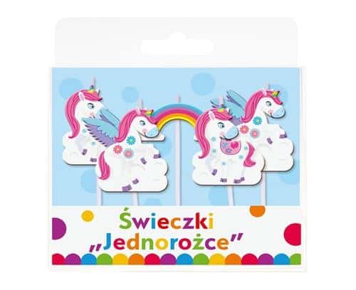 Świeczki pikery Jednorożec 