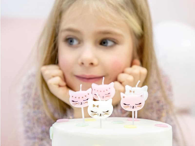 Świeczki pikery urodzinowe Kotek