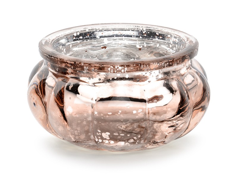 Świecznik glamour rose gold