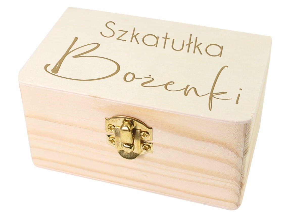 Szkatułka z Twoim Grawerem Prezent 10x6cm