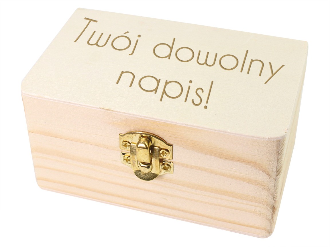 Szkatułka z Twoim Grawerem Prezent 10x6cm
