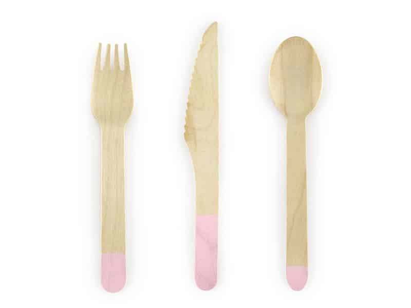 Sztućce drewniane Naturalne WOODEN CUTLERY 
