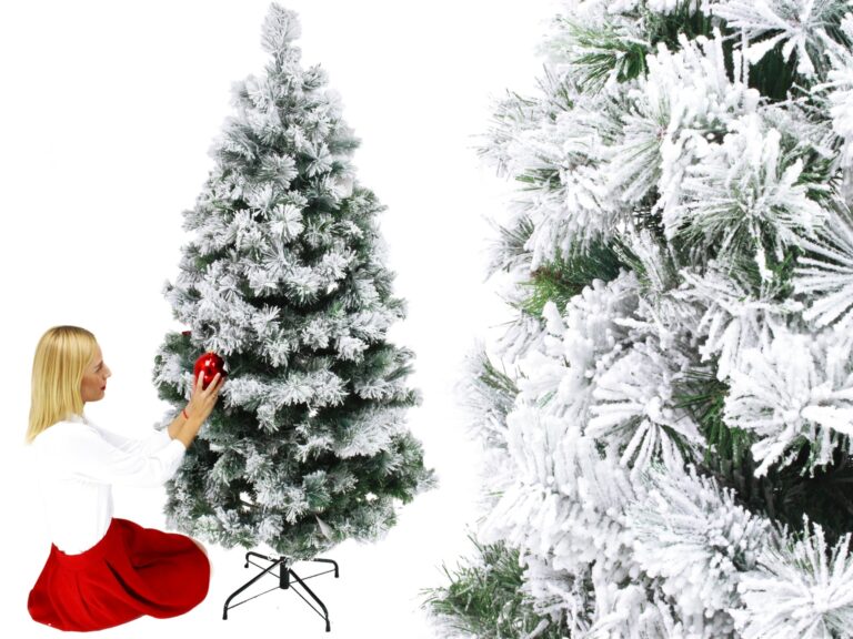 Sztuczna Choinka Ośnieżona Biała 210cm